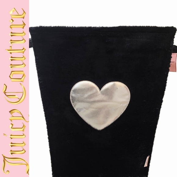 Juicy Couture Home Iridescent Heart Velour Laundry Basket - Picture 1 of 7